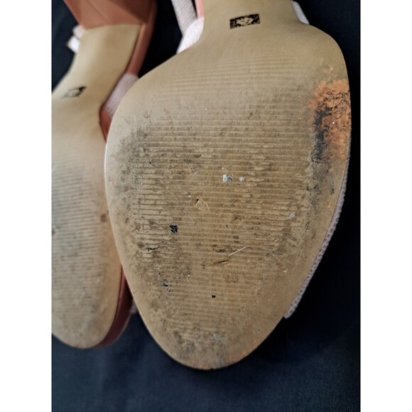 Anne Klein Europa High Heels Akeuropa Pink Peep Toe Bow Slingback Size 8.5 M - Picture 15 of 15